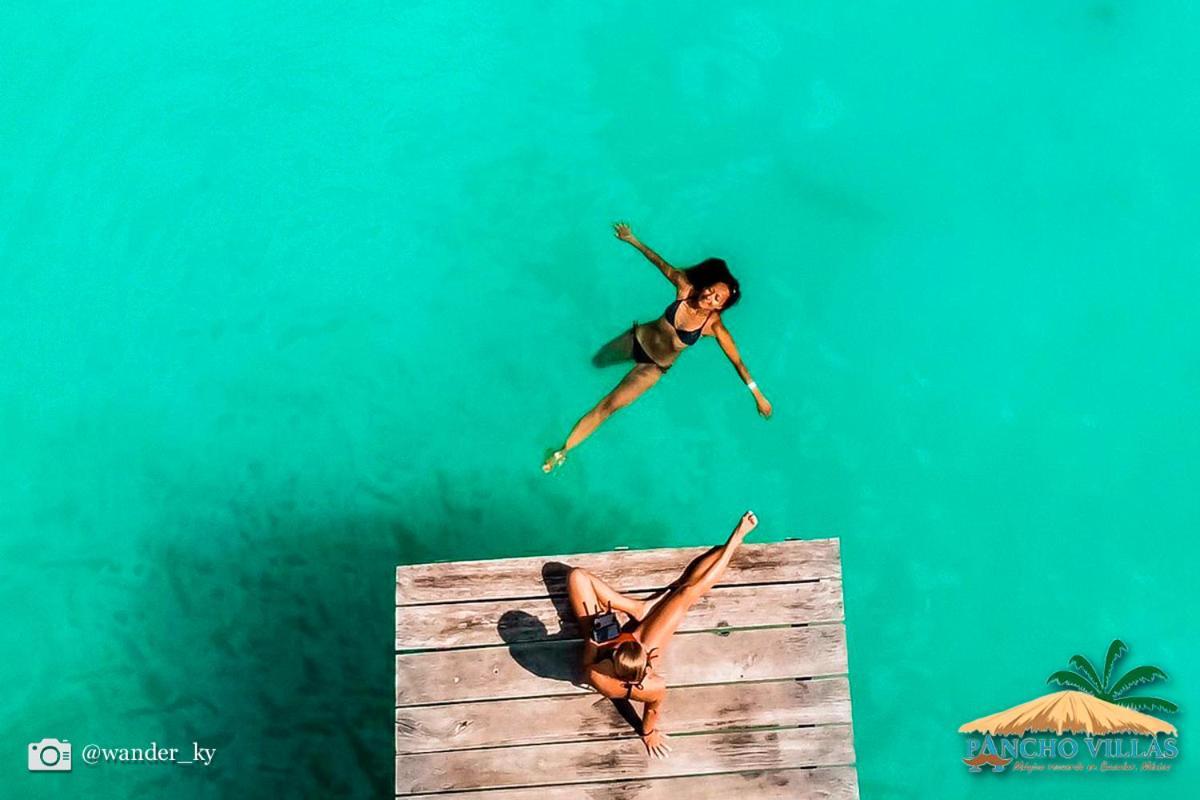 Hotel Pancho Villas Bacalar - Free Bikes And Paddles Екстер'єр фото